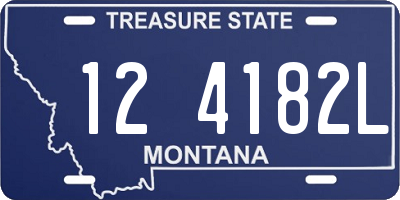 MT license plate 124182L