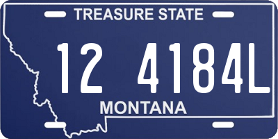 MT license plate 124184L
