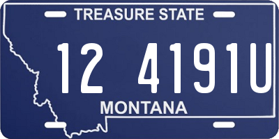 MT license plate 124191U
