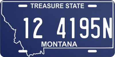 MT license plate 124195N