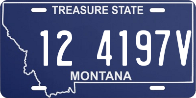 MT license plate 124197V