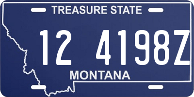 MT license plate 124198Z