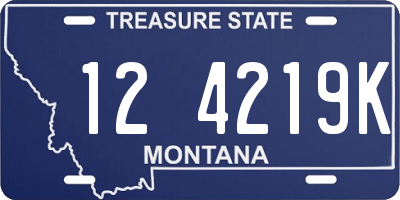 MT license plate 124219K