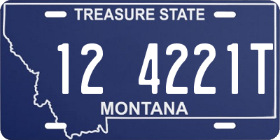 MT license plate 124221T
