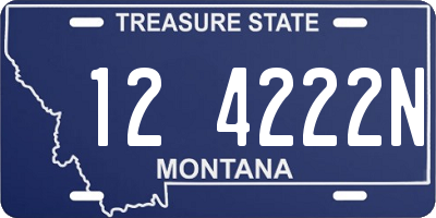 MT license plate 124222N