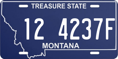 MT license plate 124237F
