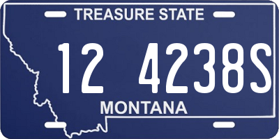 MT license plate 124238S