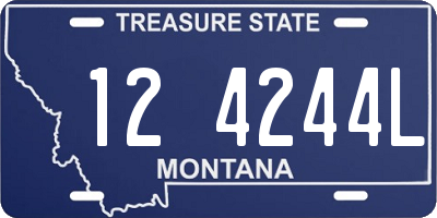 MT license plate 124244L