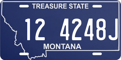 MT license plate 124248J
