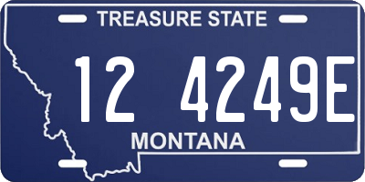 MT license plate 124249E