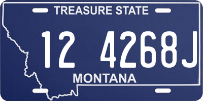 MT license plate 124268J