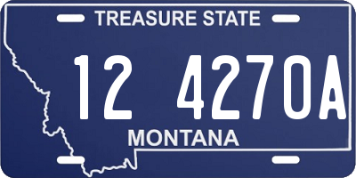 MT license plate 124270A