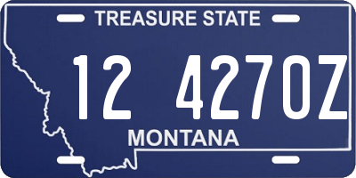 MT license plate 124270Z