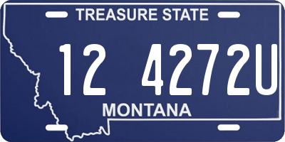 MT license plate 124272U