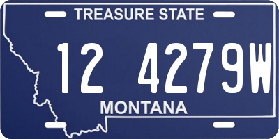 MT license plate 124279W
