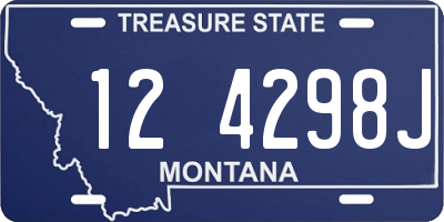 MT license plate 124298J