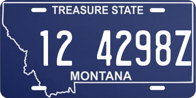 MT license plate 124298Z
