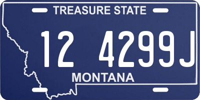 MT license plate 124299J