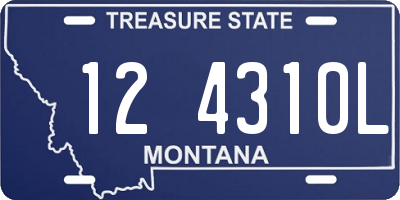 MT license plate 124310L