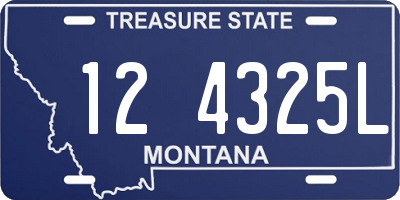 MT license plate 124325L