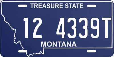MT license plate 124339T
