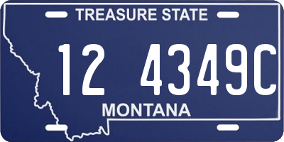 MT license plate 124349C