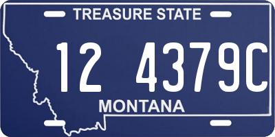 MT license plate 124379C