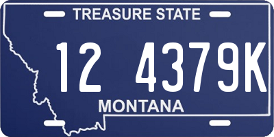 MT license plate 124379K