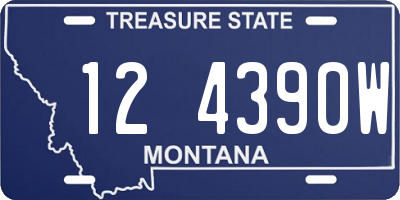 MT license plate 124390W