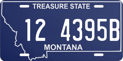 MT license plate 124395B