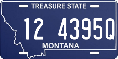 MT license plate 124395Q