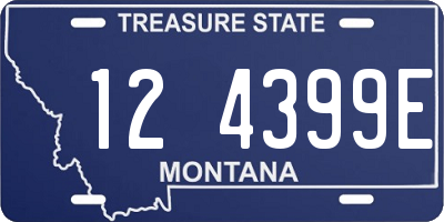 MT license plate 124399E