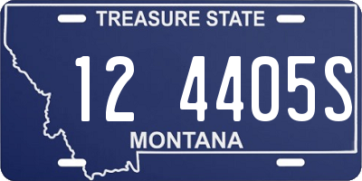 MT license plate 124405S