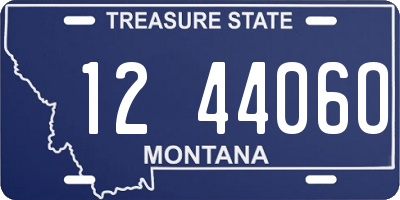 MT license plate 124406O
