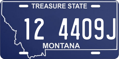 MT license plate 124409J