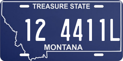 MT license plate 124411L