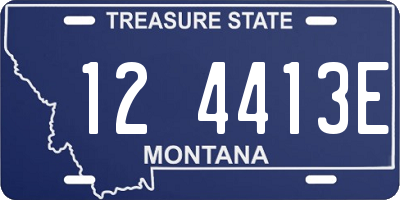 MT license plate 124413E