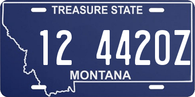 MT license plate 124420Z