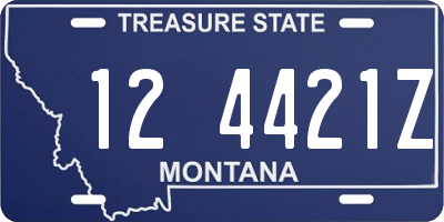 MT license plate 124421Z