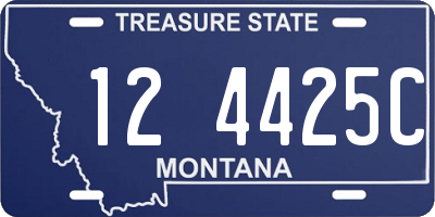 MT license plate 124425C