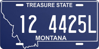 MT license plate 124425L