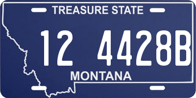 MT license plate 124428B
