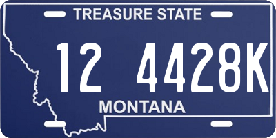 MT license plate 124428K