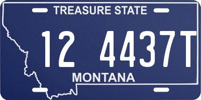 MT license plate 124437T