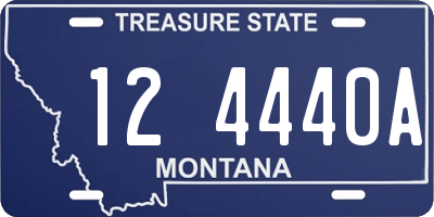 MT license plate 124440A