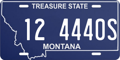 MT license plate 124440S