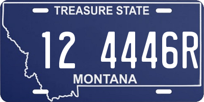 MT license plate 124446R