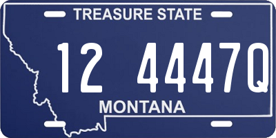 MT license plate 124447Q