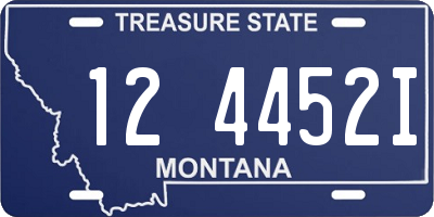 MT license plate 124452I