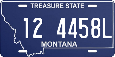 MT license plate 124458L